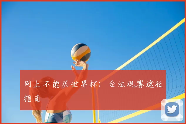 网上不能买世界杯:合法观赛途径指南